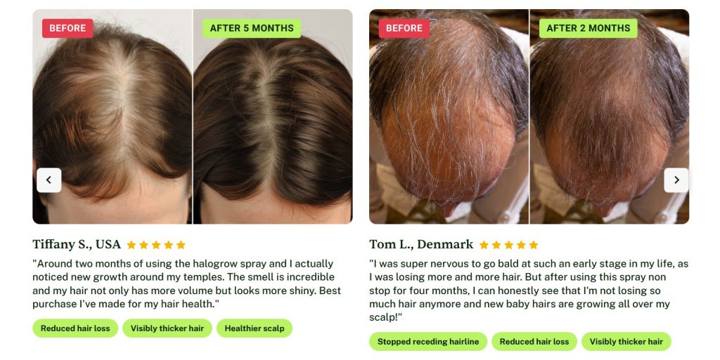 HaloGrow Hairspray order